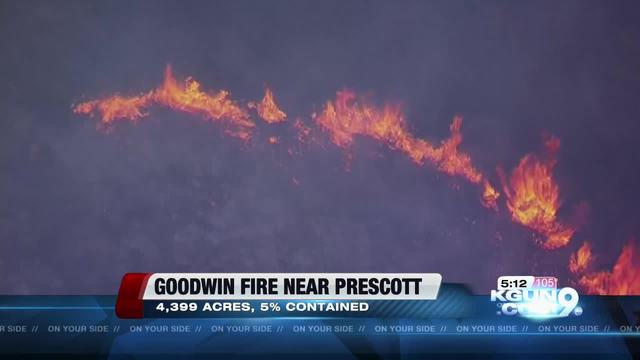 Goodwin Fire South Of Prescott Grows To 4400 Acres