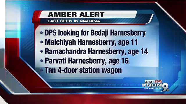 AMBER Alert issued for three kids last seen in Marana area