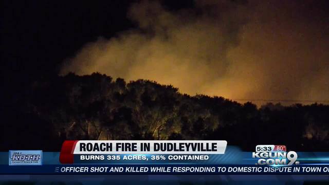 Roach Fire raging near Dudleyville