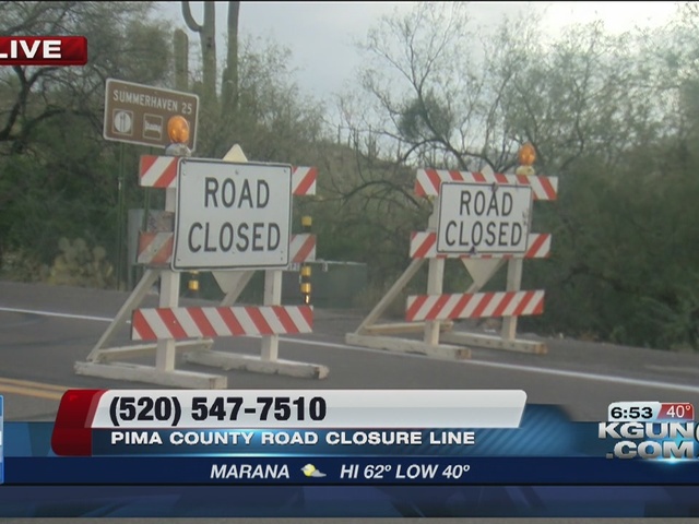 Road to Mount Lemmon closed