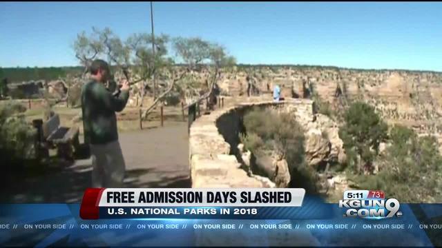 National Park Service reduces fee-free days to 4 in 2018 National Park Service reduces fee-free days to 4 in 2018