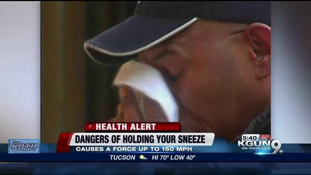 Man ruptures throat while sneezing