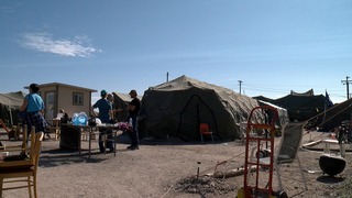 Leaving Camp Bravo, homeless campsite vacates